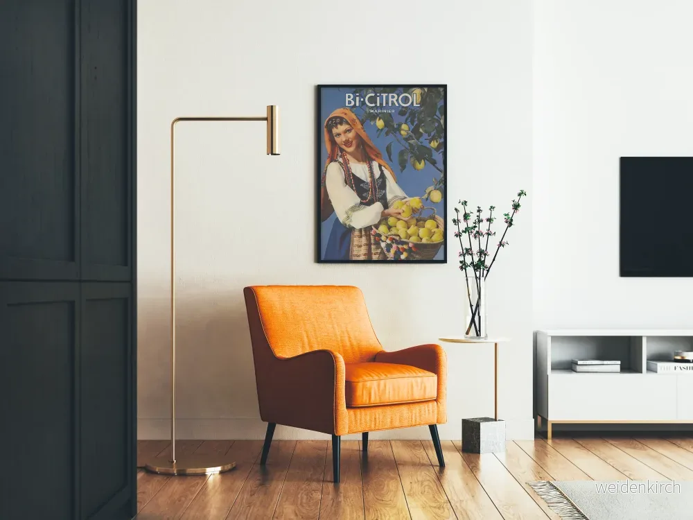 Vintage Bi-Citrol Marinier Poster - Väggdekoration Citron - Bild 2