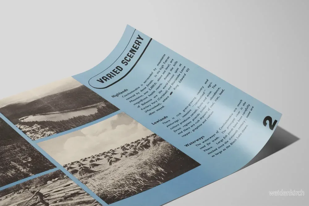 Dekorativ poster 'Varied Scenery': landskap från Tjeckoslovakien - Bild 2