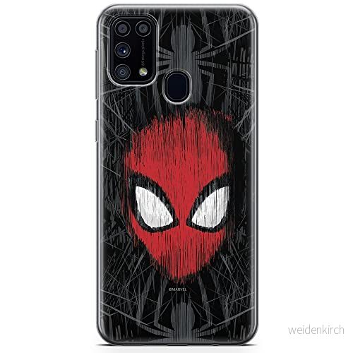 ERT GROUP mobiltelefonfodral för Samsung M31 originalt och officiellt licensierat Marvel mönster Spider Man 002 optimalt anpassad till formen på mobiltelefonen, fodral tillverkad av TPU plast 5904805477607