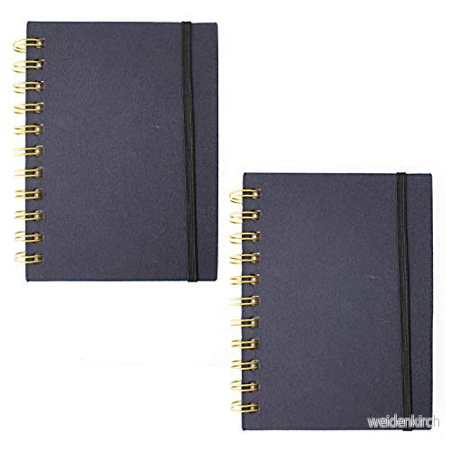 Artway Indigo handgjord spiralbunden A6 skissbok porträtt tvåpack 150 gsm 48 ark/96 sidor 5060669632399