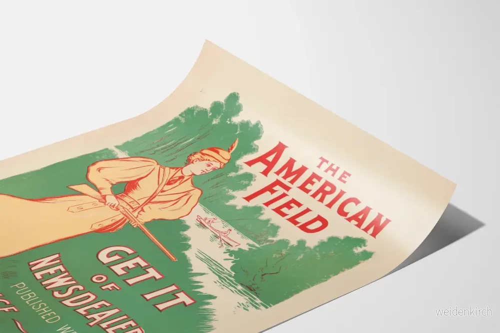 Vintageposter The American Field - Retro väggdekoration för jakt och natur - Bild 3