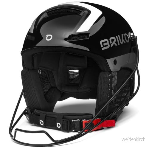 Briko, HELMET Unisex vuxen, SHINY BLACK SILVER, 52 8033773695007