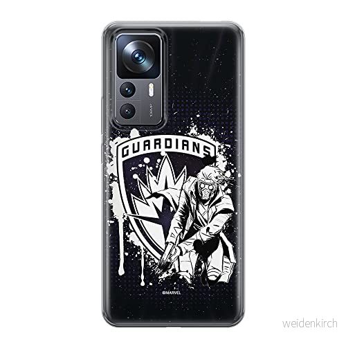 ERT GROUP mobiltelefonfodral för Xiaomi 12T/12T pro/K50 Ultra originalt och officiellt licensierat Marvel mönster Star Lord 002 anpassad till formen på mobiltelefonen, fodral tillverkad av TPU plast 5905511576424