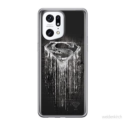 ERT GROUP mobiltelefonfodral för Oppo FIND X5 PRO originalt och officiellt licensierat DC mönster Superman 003 optimalt anpassad till formen på mobiltelefonen, fodral tillverkad av TPU plast 5905511406912