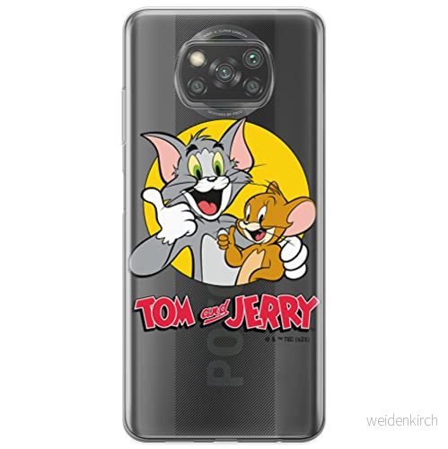 ERT GROUP mobiltelefonfodral för Xiaomi POCOPHONE X3 originalt och officiellt licensierat Tom and Jerry mönster 013 optimalt anpassad till formen på mobiltelefonen, gedeeltelijk transparant 5904805277245