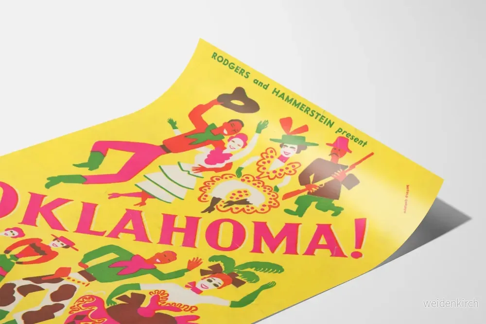 Vintage dekorativ poster Oklahoma musikal Broadway - Bild 3
