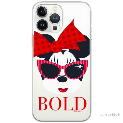 ERT GROUP mobiltelefonfodral för Xiaomi Redmi Note 11T 5G/11S 5G/POCO M4 Pro 5G originalt och officiellt licensierat Disney mönster Minnie 045, gedeeltelijk transparant 5904805621086
