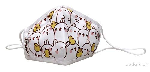 CYP BRANDS Molang mask av tyg med figurer. 8426842089188