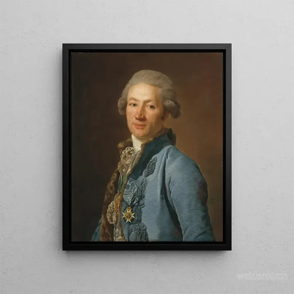 Målning Christopher Bogislaus Zibet – Alexander Roslin | Konsttryck