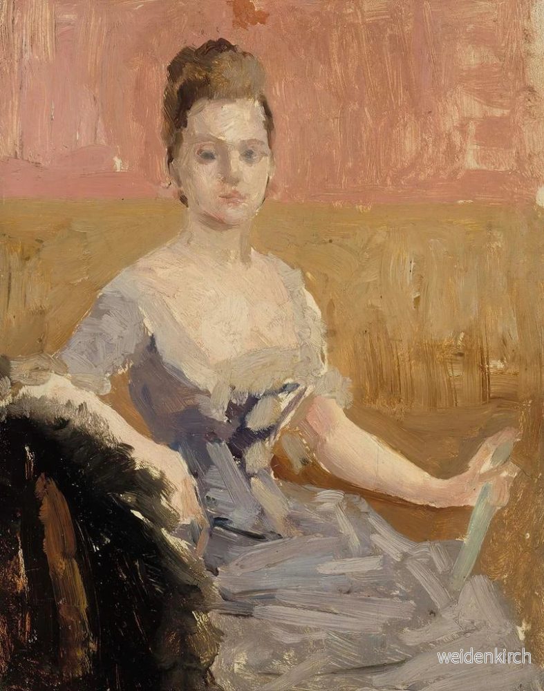 Målning Studie av porträtt av grevinnan Augusta Lewenhaupt - Albert Edelfelt | Konsttryck - Bild 2