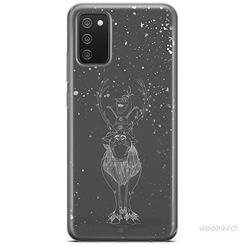 ERT GROUP mobiltelefonfodral för Samsung A02S originalt och officiellt licensierat Disney mönster Olaf and Sven 001 optimalt anpassad till formen på mobiltelefonen, fodral tillverkad av TPU plast 5903040234242
