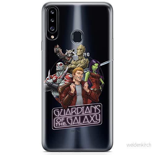 ERT GROUP mobiltelefonfodral för Samsung A20S originalt och officiellt licensierat Marvel mönster Guardians of the Galaxy 009 optimalt anpassad till formen på mobiltelefonen, gedeeltelijk transparant 5904805437397