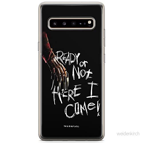 ERT GROUP mobiltelefonfodral för Samsung S10 originalt och officiellt licensierat Horror mönster Nightmare of Elm Street 001 anpassad till formen på mobiltelefonen, fodral tillverkad av TPU plast 5905511069766