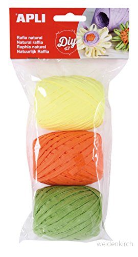 APLI 14412 Naturliga raffia fluorescerande nyanser 3 u 8410782144120