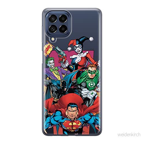 ERT GROUP mobiltelefonfodral för Samsung M33 5G originalt och officiellt licensierat DC mönster Justice League 004 optimalt anpassad till formen på mobiltelefonen, gedeeltelijk transparant 5905511340087