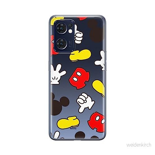 ERT GROUP mobiltelefonfodral för Oppo RENO 7 5G originalt och officiellt licensierat Disney mönster Mickey 046 optimalt anpassad till formen på mobiltelefonen, gedeeltelijk transparant 5905511319199