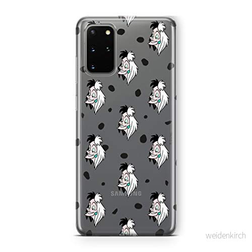 ERT GROUP mobiltelefonfodral för Samsung S20 PLUS / S11 originalt och officiellt licensierat Disney mönster Cruella 005 Vit optimalt anpassad till formen på mobiltelefonen, gedeeltelijk transparant 5903537597935