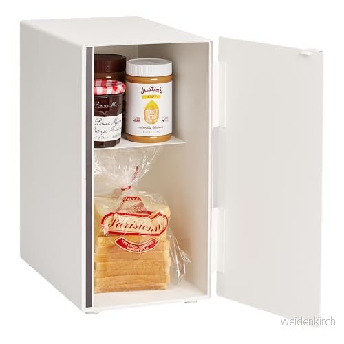 YAMAZAKI 5680 Tower Bread Case Tall, Vit, stål, 22 x 34,5 41 cm 4903208056809