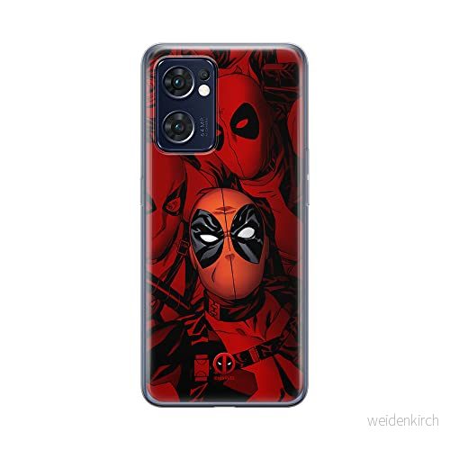 ERT GROUP mobiltelefonfodral för Oppo RENO 7 5G originalt och officiellt licensierat Marvel mönster Deadpool 001 optimalt anpassad till formen på mobiltelefonen, fodral tillverkad av TPU plast 5905511305727