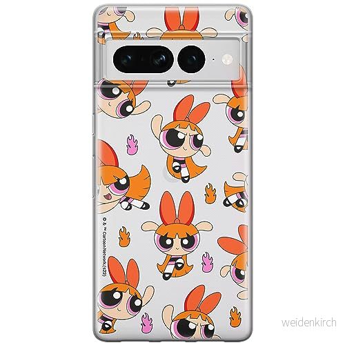 ERT GROUP mobiltelefonfodral för Google PIXEL 7 PRO originalt och officiellt licensierat The Powerpuff Girls mönster 007 optimalt anpassad till formen på mobiltelefonen, gedeeltelijk transparant 5905795176242