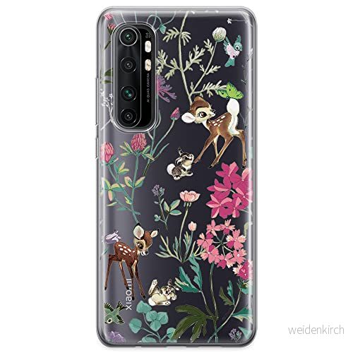 ERT GROUP mobiltelefonfodral för Xiaomi MI NOTE 10 Lite originalt och officiellt licensierat Disney mönster Bambi & Friends 001 anpassad till formen på mobiltelefonen, gedeeltelijk transparant 5904805585739