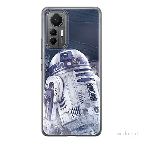 ERT GROUP mobiltelefonfodral för Xiaomi 12 LITE originalt och officiellt licensierat Star Wars mönster R2D2 001 optimalt anpassad till formen på mobiltelefonen, fodral tillverkad av TPU plast 5905511499051