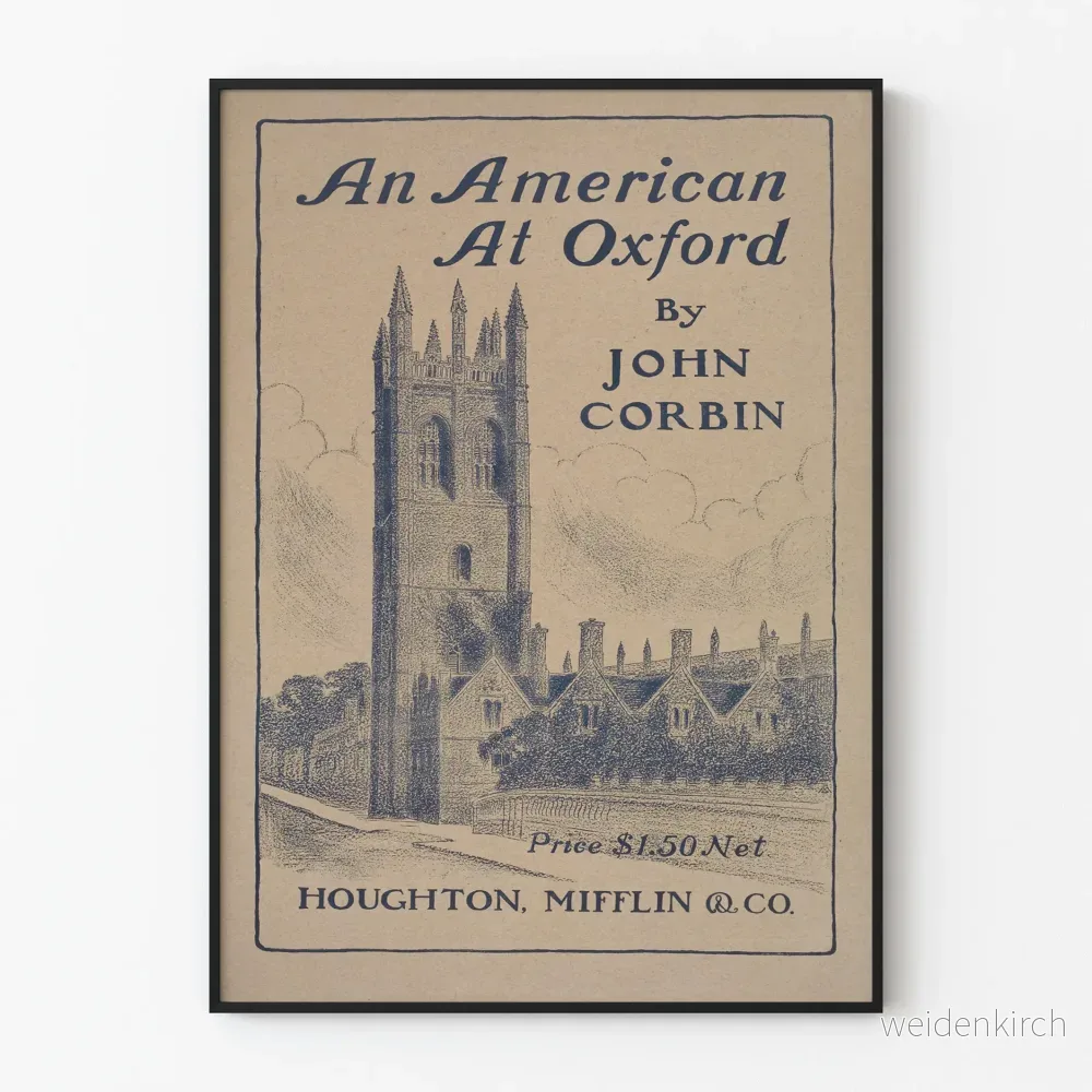 Vintageposter An American At Oxford av John Corbin
