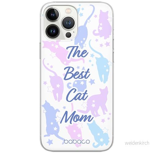 ERT GROUP mobiltelefonfodral för Iphone 13 PRO MAX originalt och officiellt licensierat Babaco mönster Cats 017 optimalt anpassad till formen på mobiltelefonen, fodral tillverkad av TPU plast 5905131083852
