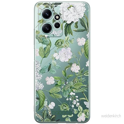 ERT GROUP mobiltelefonfodral för Xiaomi REDMI NOTE 12 4G originalt och officiellt licensierat Babaco mönster Flowers 034 optimalt anpassad till formen på mobiltelefonen, gedeeltelijk transparant 5905511947071