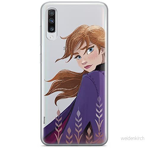 ERT GROUP mobiltelefonfodral för Samsung A70 originalt och officiellt licensierat Disney mönster Anna 002 optimalt anpassad till formen på mobiltelefonen, gedeeltelijk transparant 5903537010496