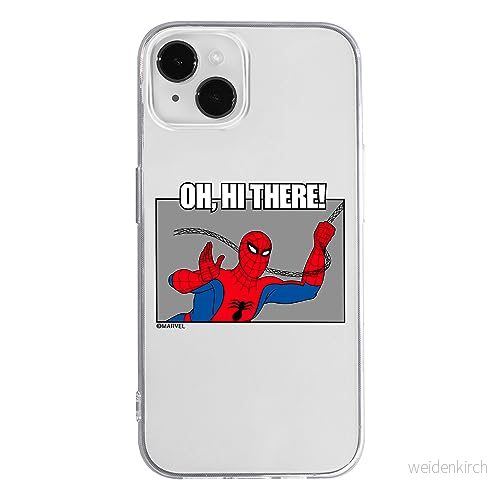 ERT GROUP mobiltelefonfodral för Iphone 14 PLUS originalt och officiellt licensierat Marvel mönster Spider Man 032 optimalt anpassad till formen på mobiltelefonen, gedeeltelijk transparant 5905795008451