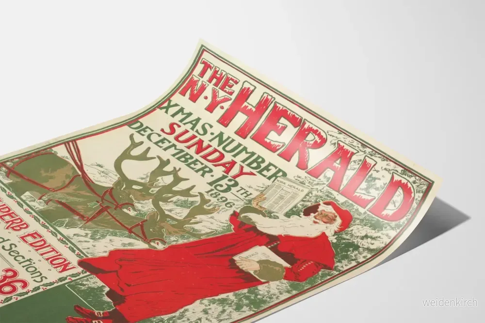Vintageposter The New York Herald Julutgåva 1896 - Bild 3