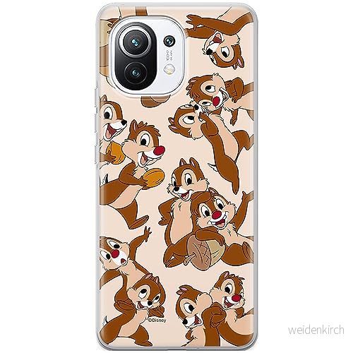 ERT GROUP mobiltelefonfodral för Xiaomi 11 originalt och officiellt licensierat Disney mönster Chip & Dale 004 optimalt anpassad till formen på mobiltelefonen, fodral tillverkad av TPU plast 5905795021078