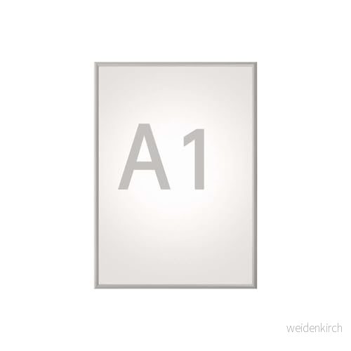 Maul Hopfällbar Ram Maulstandard A1, Bildram För Affischer, Reklammedel Och Foton, Robust Med 25 mm Aluminiumprofil, Montering I Stående Liggande Format, Silver, 664108 4002390049443