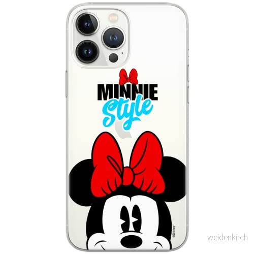 ERT GROUP mobiltelefonfodral för Xiaomi REDMI NOTE 10 PRO originalt och officiellt licensierat Disney mönster Minnie 027 optimalt anpassad till formen på mobiltelefonen, gedeeltelijk transparant 5903932821680