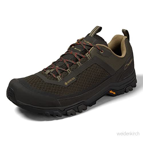 Berghaus Ground Attack Active Gore Tex sko vandringskänga för män, Brun mörk, 44.5 EU 5054773727607