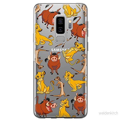 ERT GROUP mobiltelefonfodral för Samsung S9 PLUS originalt och officiellt licensierat Disney mönster Simba & Friends 010 optimalt anpassad till formen på mobiltelefonen, gedeeltelijk transparant 5905131791443