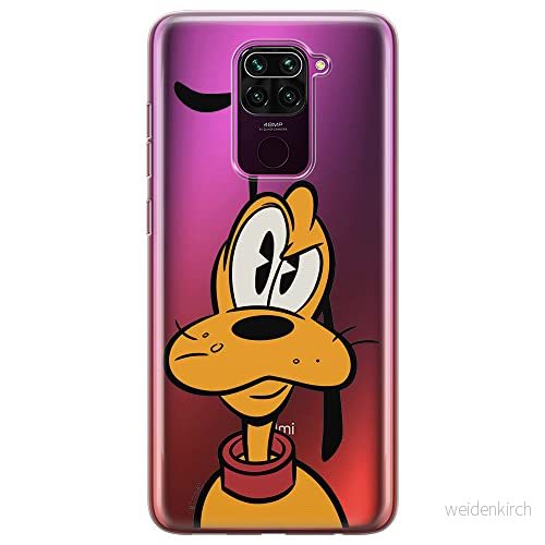 ERT GROUP mobiltelefonfodral för Xiaomi REDMI NOTE 9 originalt och officiellt licensierat Disney mönster Pluto 001 optimalt anpassad till formen på mobiltelefonen, gedeeltelijk transparant 5903040329245