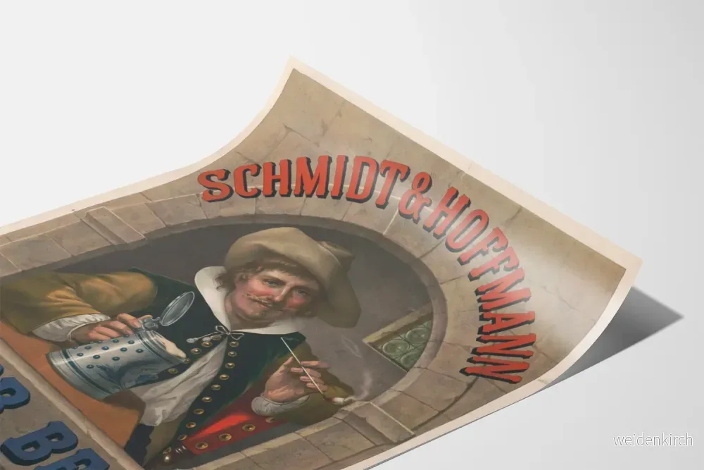 Vintageaffisch Schmidt & Hoffmann Lager Beer Cleveland - Bild 3