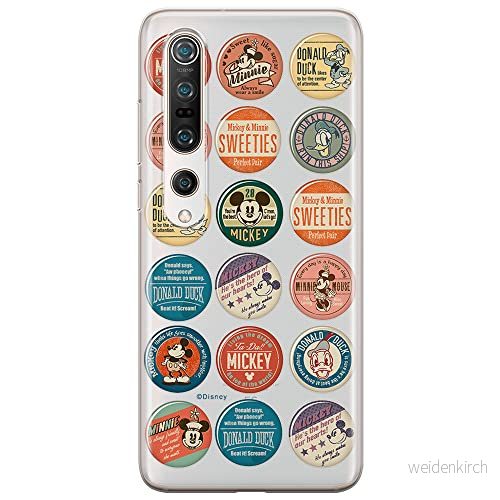 ERT GROUP mobiltelefonfodral för Xiaomi MI 10 / PRO originalt och officiellt licensierat Disney mönster Mickey & Friends 003 anpassad till formen på mobiltelefonen, gedeeltelijk transparant 5903537168173