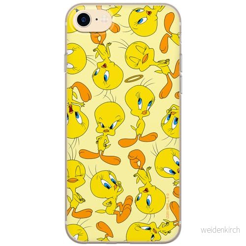 ERT GROUP mobiltelefonfodral för Iphone 7/8/ SE 2/ 3 originalt och officiellt licensierat Looney Tunes mönster Tweety 010 anpassad till formen på mobiltelefonen, fodral tillverkad av TPU plast 5905511626938