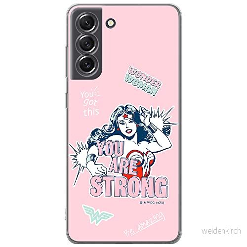 ERT GROUP mobiltelefonfodral för Samsung S21 FE originalt och officiellt licensierat DC mönster Wonder Woman 025 optimalt anpassad till formen på mobiltelefonen, fodral tillverkad av TPU plast 5903932984996