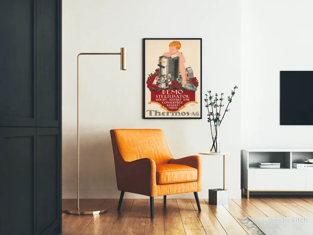 Vintageposter Thermos AG - Mjölksterilisator för spädbarn - Bild 2
