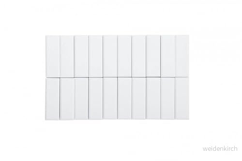 Maul 1 Kg Maulpro Högkvalitativ Rektangulär Magnet För Whiteboards, Vit Paket Med 20 4002390021722