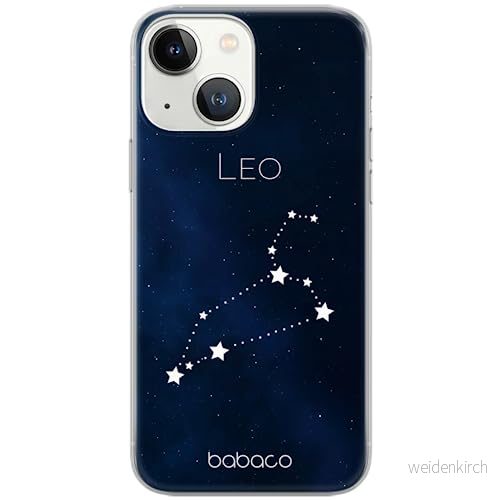 ERT GROUP mobiltelefonfodral för Apple Iphone 13 originalt och officiellt licensierat Babaco mönster Zodiac Constellation 005 Vit anpassad till formen på mobiltelefonen, fodral tillverkad av TPU plast 5903932838824