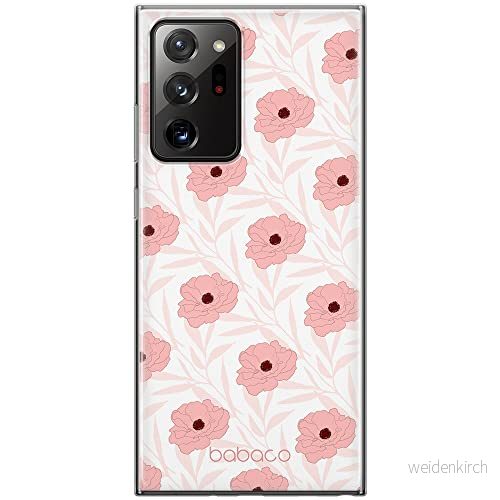 ERT GROUP mobiltelefonfodral för Samsung GALAXY NOTE 20 ULTRA originalt och officiellt licensierat Babaco mönster Flowers 017 anpassad till formen på mobiltelefonen, fodral tillverkad av TPU plast 5903932627435