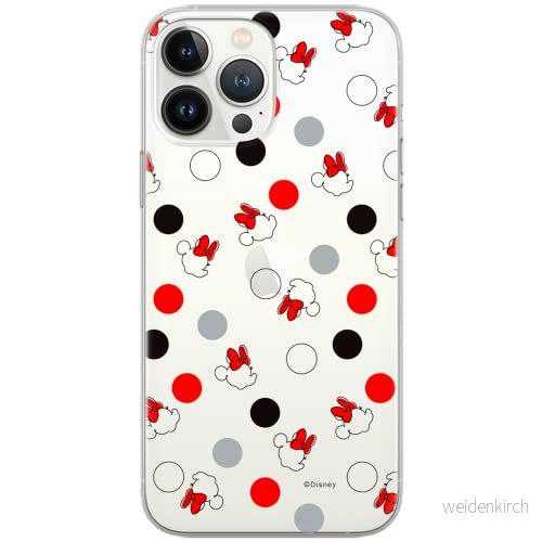 ERT GROUP mobiltelefonfodral för Huawei P30 originalt och officiellt licensierat Disney mönster Minnie 004 Vit optimalt anpassad till formen på mobiltelefonen, gedeeltelijk transparant 5903040676516