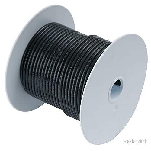 Ancor marin kvalitet primär tråd och batterikabel (svart, 25 fot, 8 AWG) 91887110012