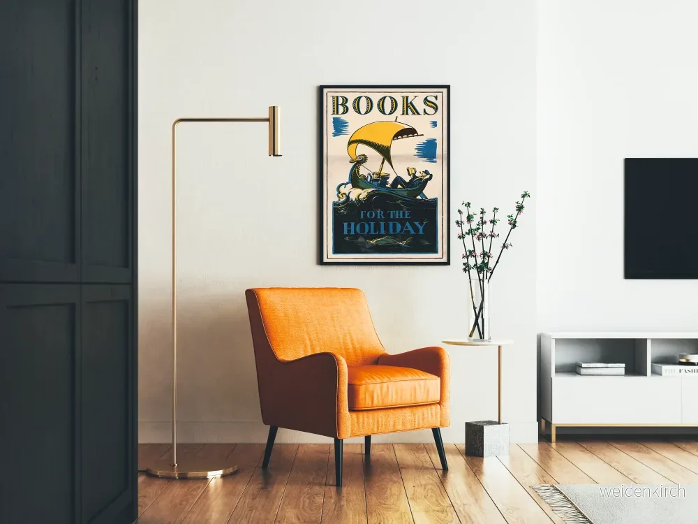 Vintage dekorativ poster Böcker för helgfirandet - Bild 2