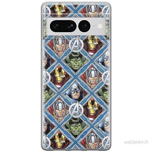 ERT GROUP mobiltelefonfodral för Google PIXEL 7 PRO originalt och officiellt licensierat Marvel mönster Avengers 004 optimalt anpassad till formen på mobiltelefonen, fodral tillverkad av TPU plast 5905795179564